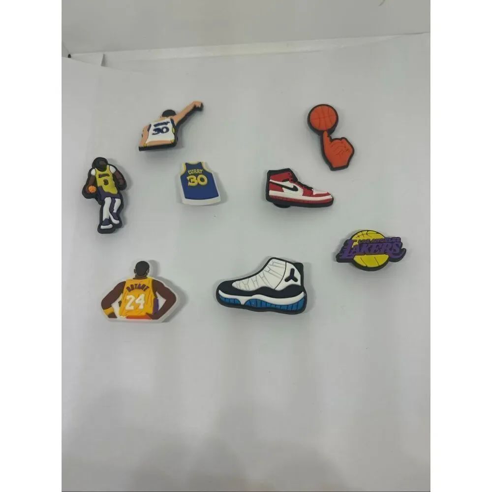 8-Piece Basketball Shoe Charms / Bag Charms